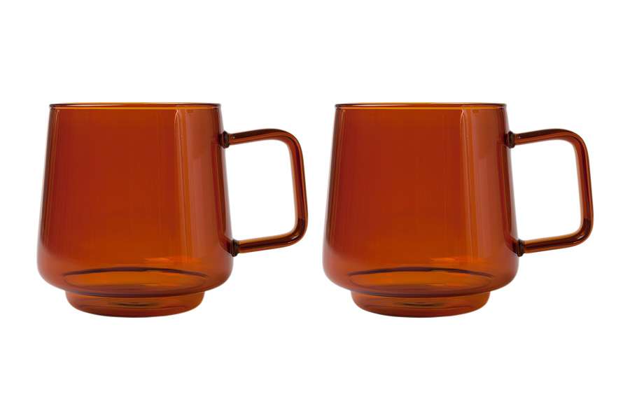 Набор: 2 кружки 0.4л янтарный "Blend Sala" в подарочной упаковке.