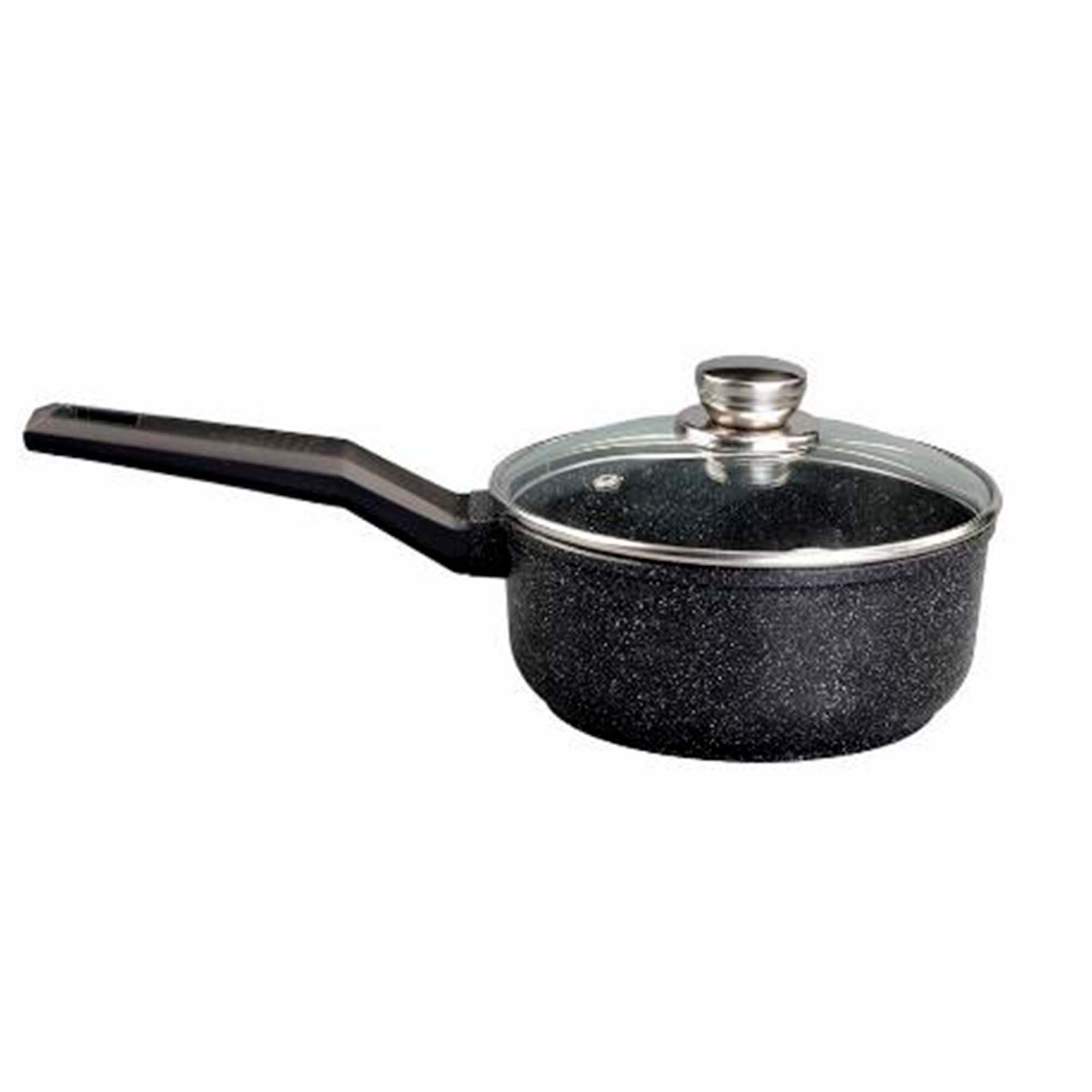 Ковш 1,6л с антип. покрытием и крышкой в инд.упаковке 1,6л линейка Мрамор серия "Орион" ТМ ГАРДАРИКА