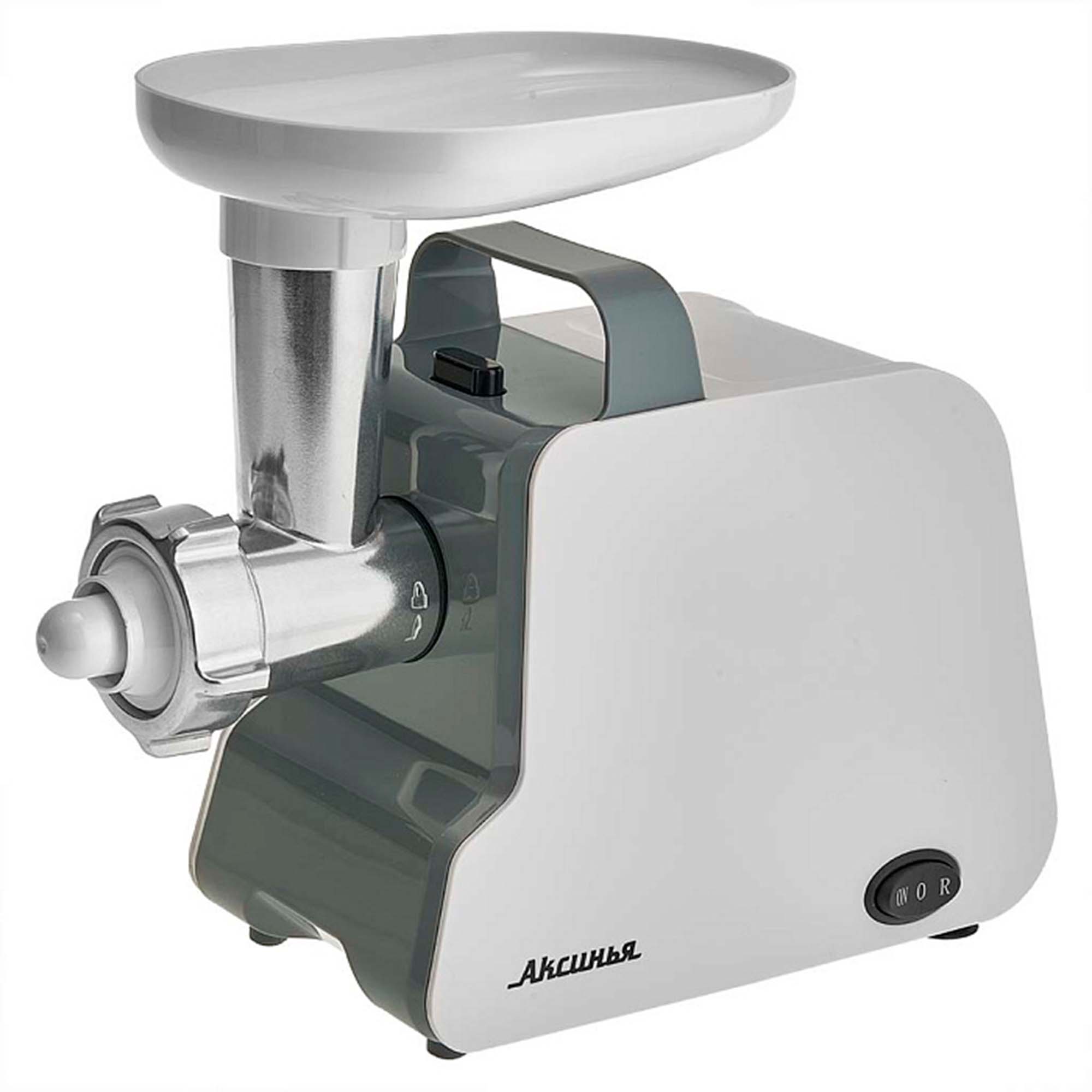 Мясорубка электрическая 2000Вт АКСИНЬЯ КС-2007С белый с серым: 2000 Вт с насадкой для томатов