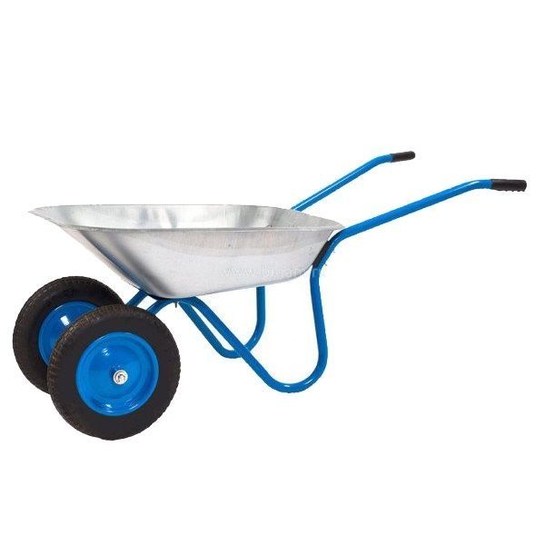 Тачка строительная, 110 л., двухколесная. грузоподъемность 180кг, 3.25/3.00-8