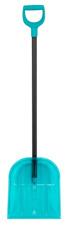 Лопата для снега 340х385х1340мм, поликарбонат, алюминиевый черенок, ПВХ оплетка, LUXE//Palisad
