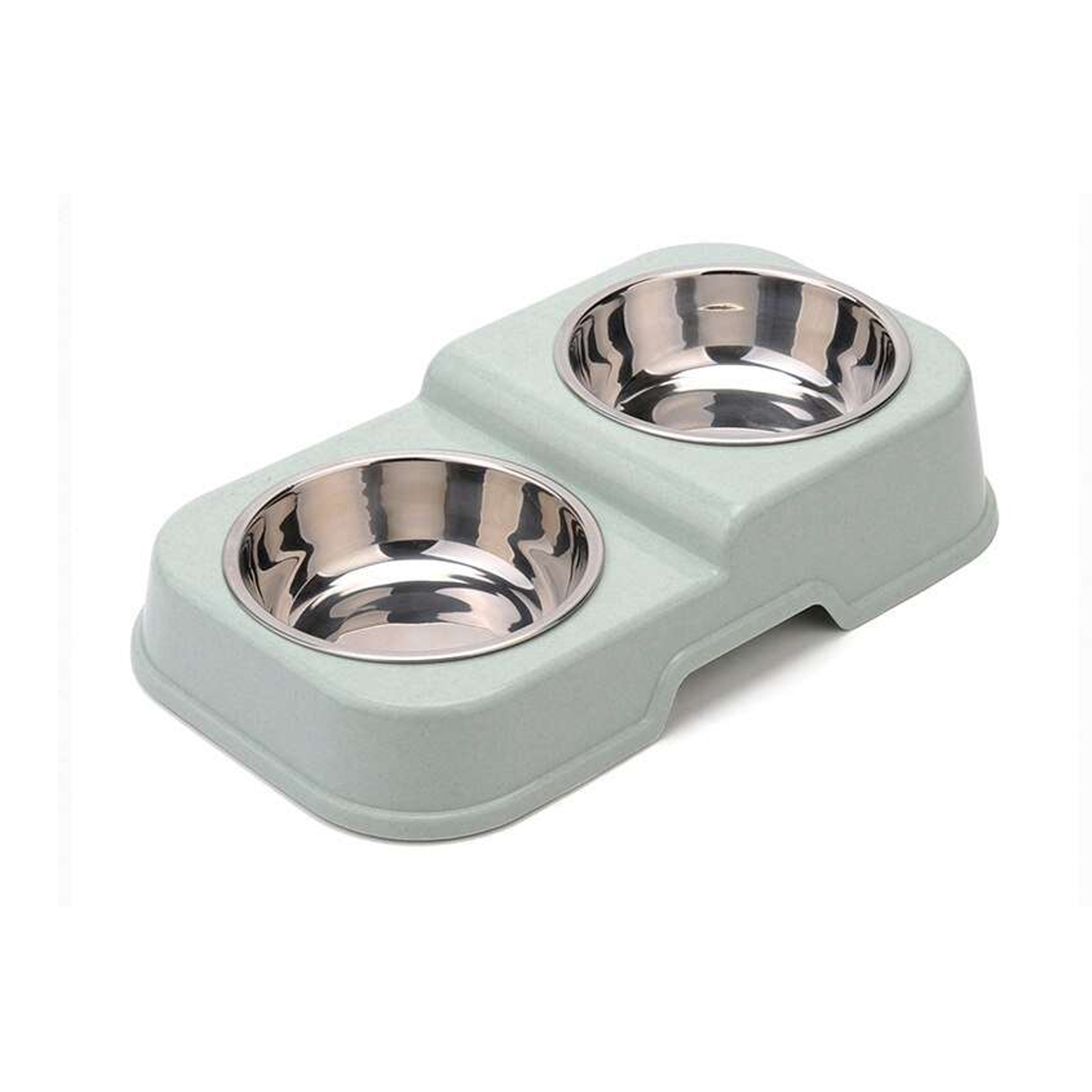 Миска для животных  двойная с металлическими чашами ТТ54616