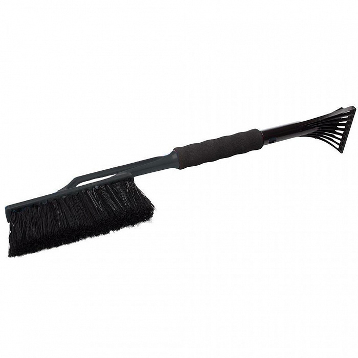 Щетка для снега Techno, съемный скребок для льда черный