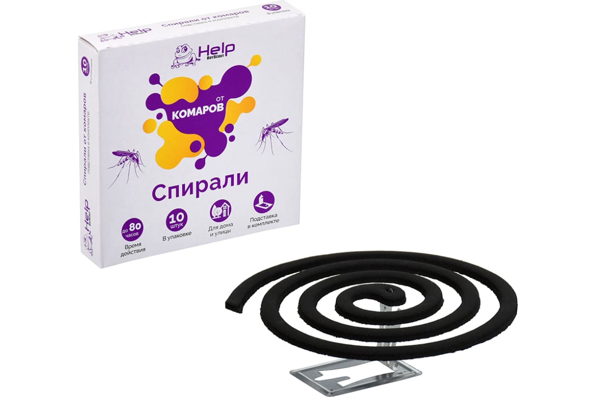 Спирали от КОМАРОВ, 10 шт HELP