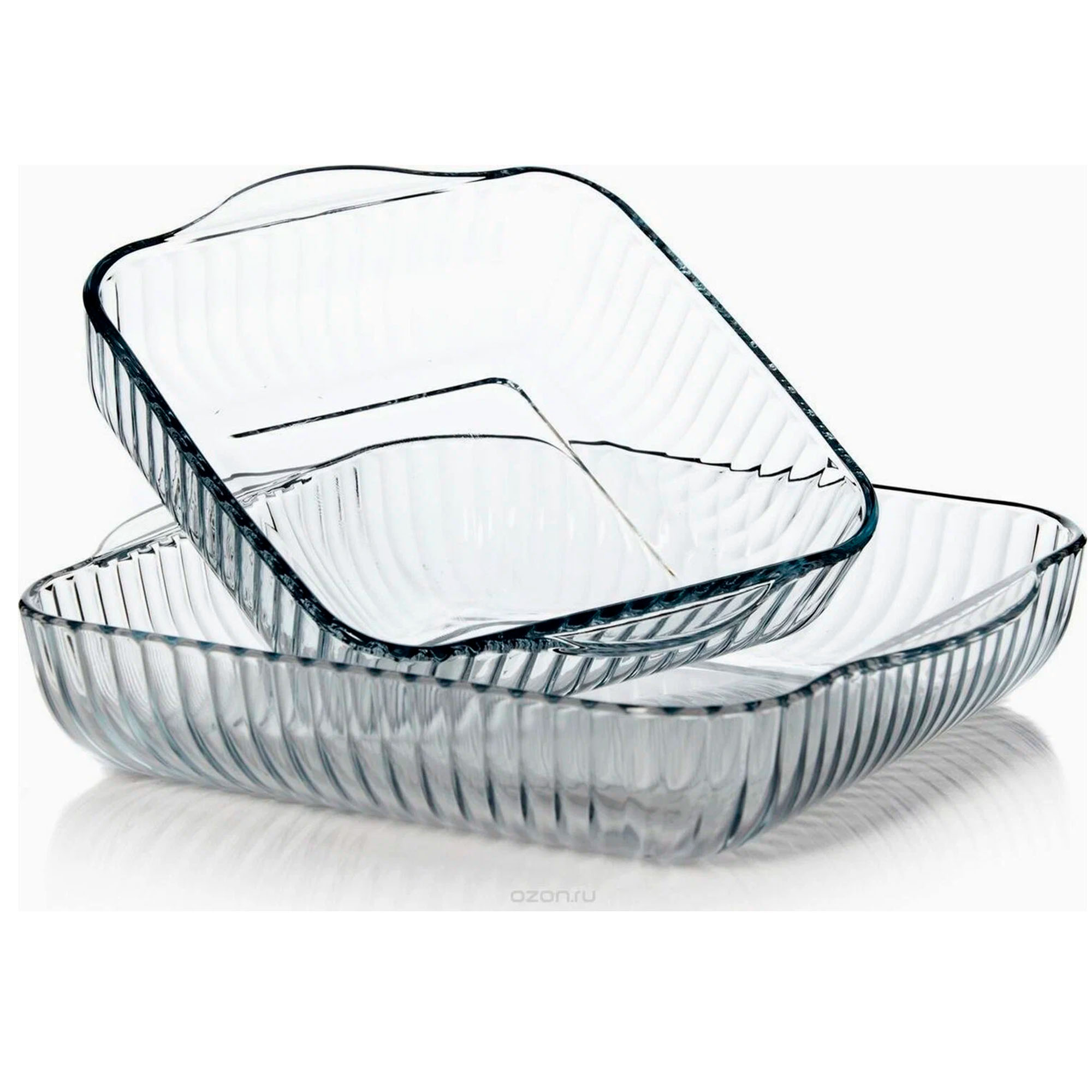 Набор форм для запекания 2шт рифленых  Borcam"(59384+59394), 1950мл+3500мл 159166