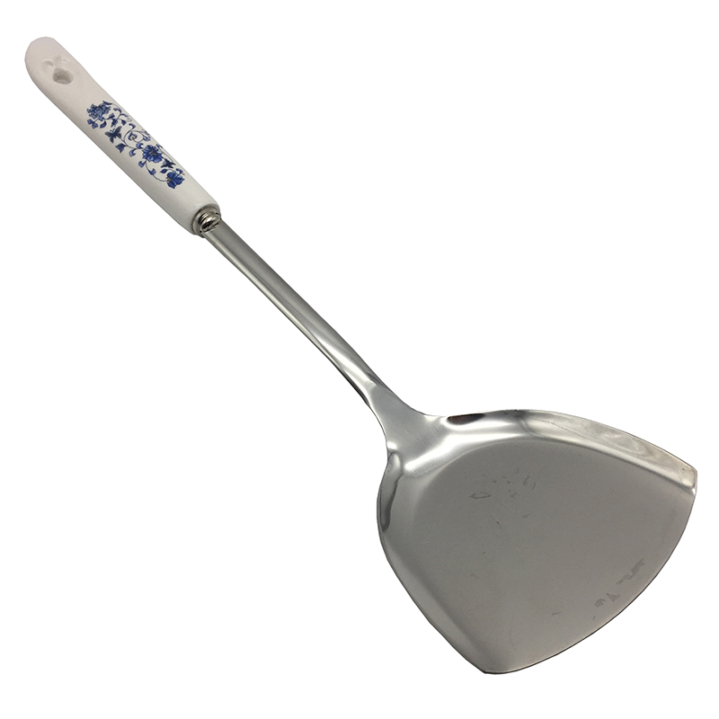 Лопатка поварская 32см нерж. сталь ручка пластик  РД30270