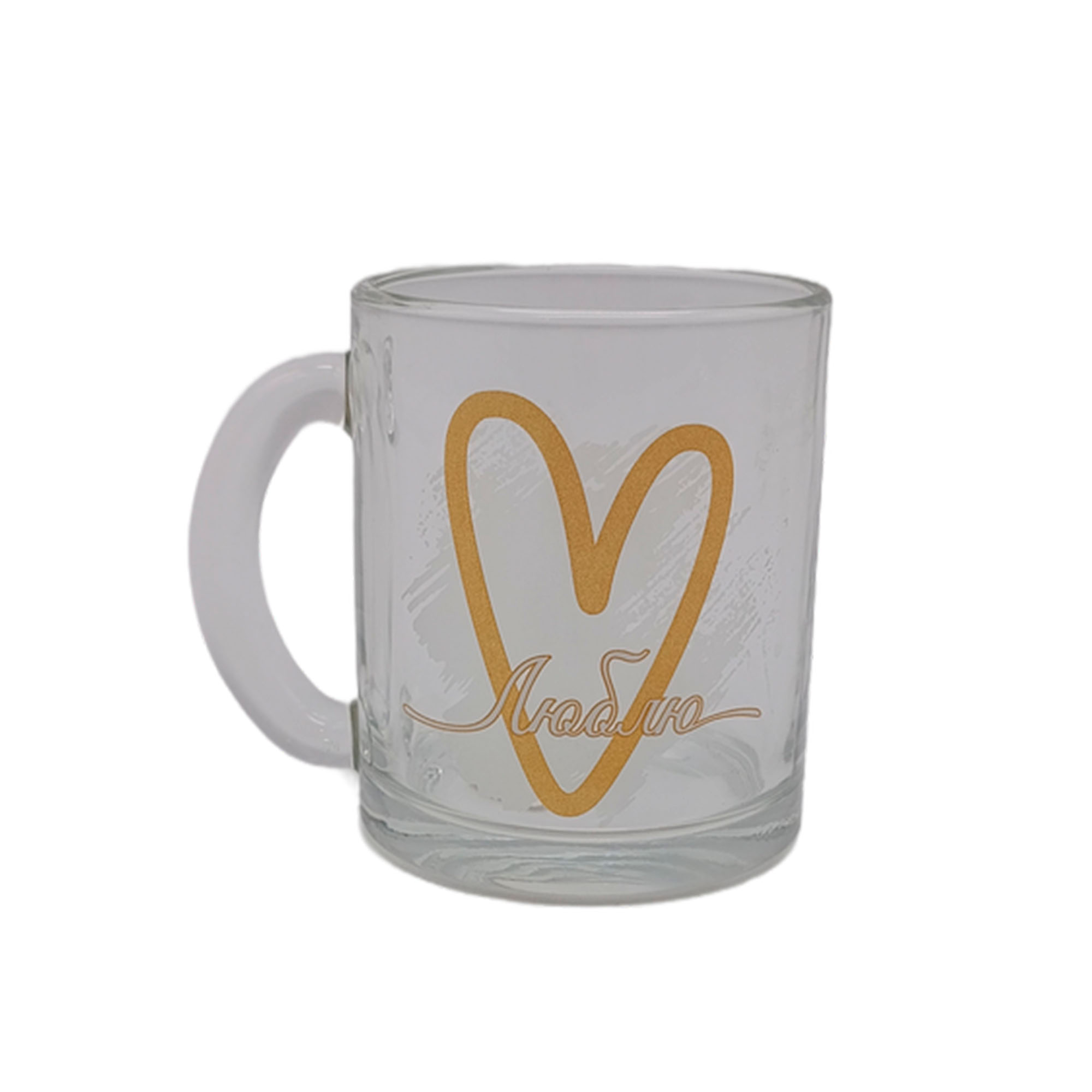 Кружка 320мл Чайная ЛЮБЛЮ 