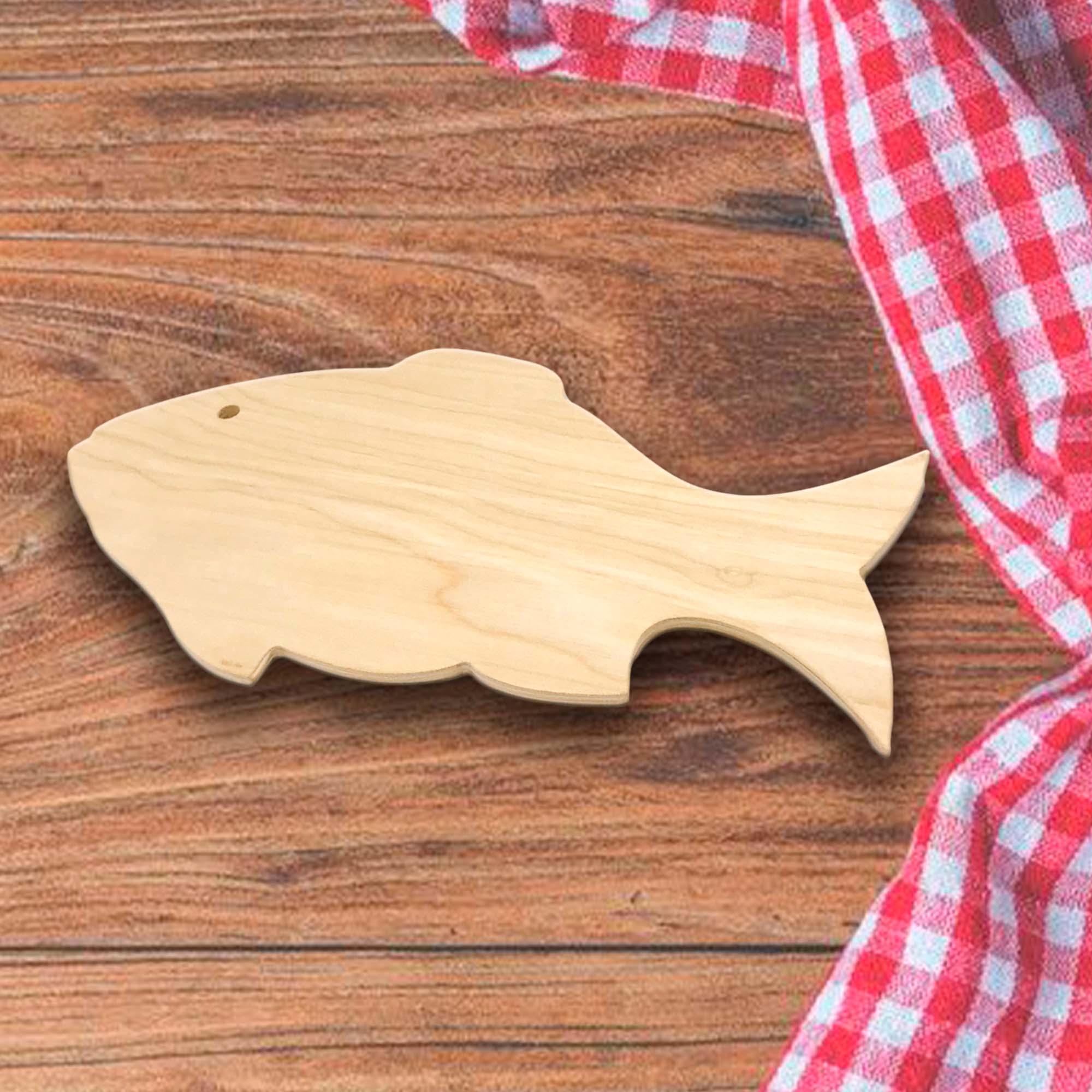 Доска разделочная 35,7х23,2х0,8см ДомВуд Рыба Экошпон Ф20/Д20