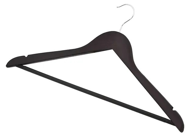 Набор вешалок для одежды 3шт. дерево, темный орех РД12676