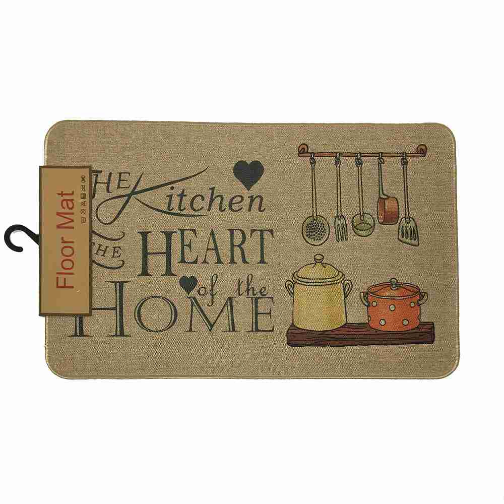 Коврик универсальный 45х70см прорезиненный, рогожка РД88784