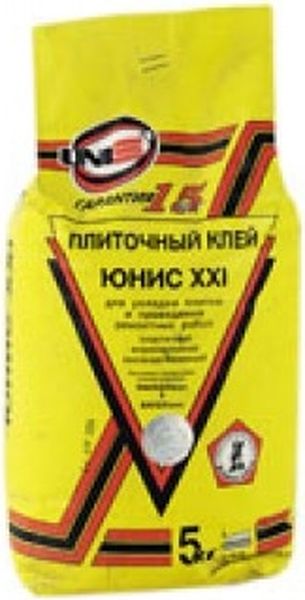 Смесь сухая клеевая   5кг "Юнис-ХХI" желтый
