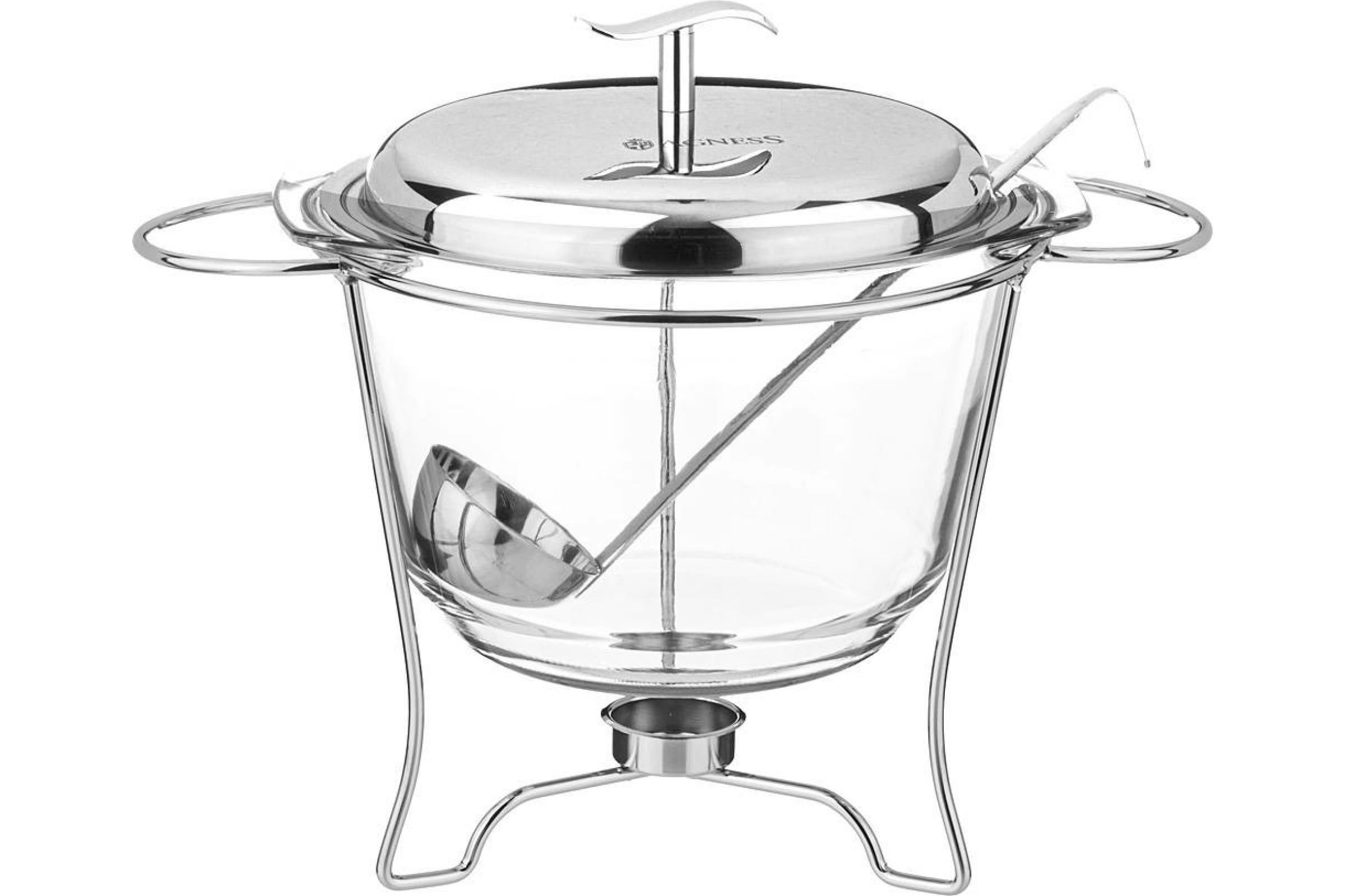 Мармит с половником agness 3,9 л. 32,5х27х22,5см