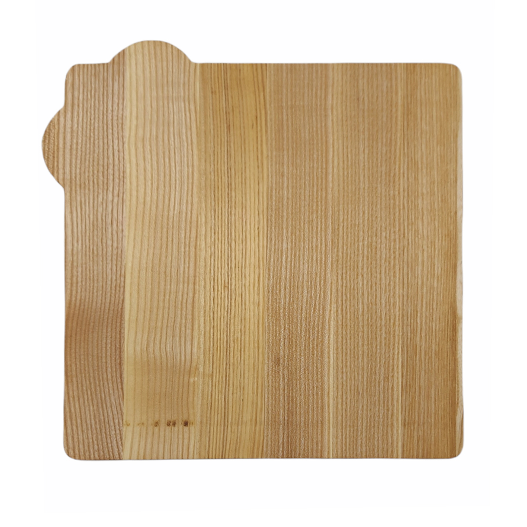 Менажница 26,5х26,5х2см квадратная ДомВуд Сердце Ясень Я229