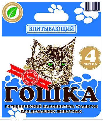 Наполнитель 8л Гошка впитывающий крупная гранула