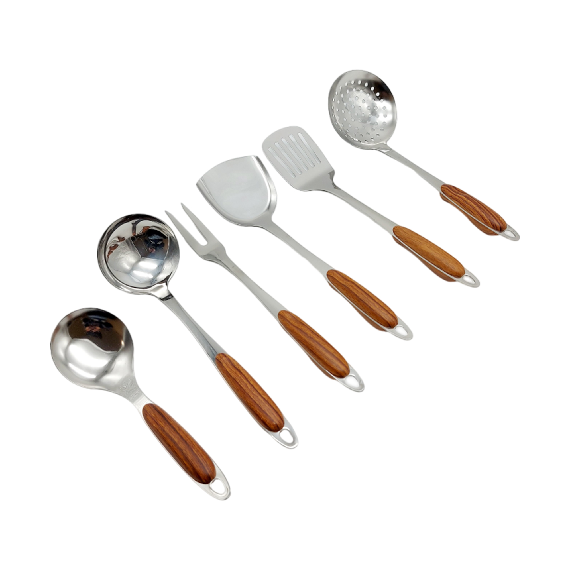 Набор кухонных принадлежностей 6 предметов, металлическая подставка РД63552