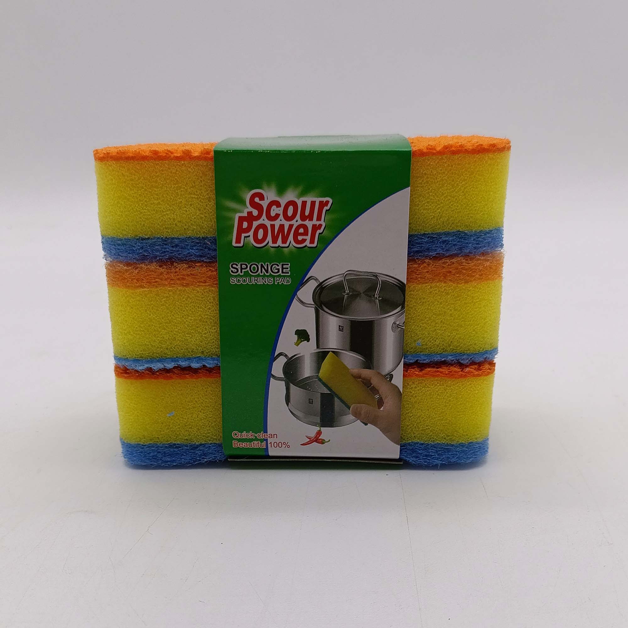 Губка для посуды 3 штуки РД17396