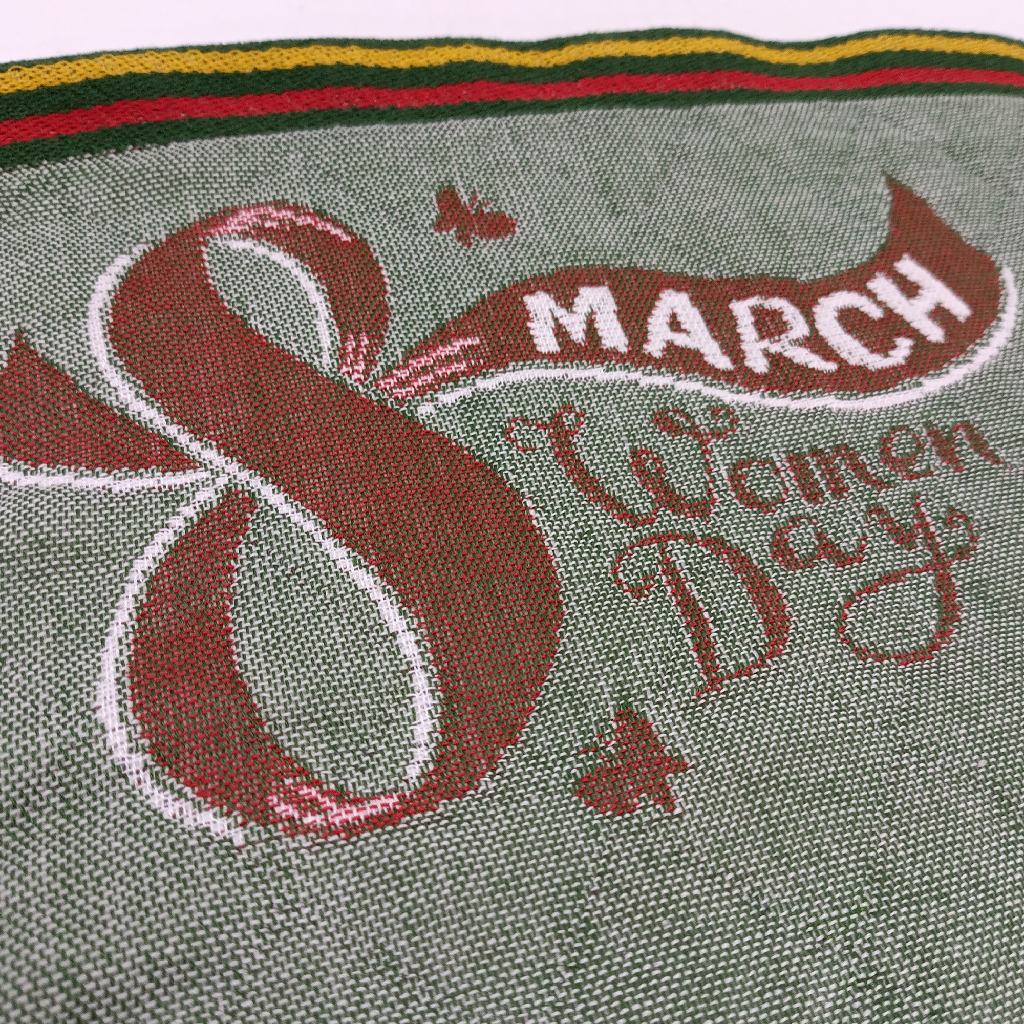 Полотенце 35х75см, 8 Марта стеганая, хлопок