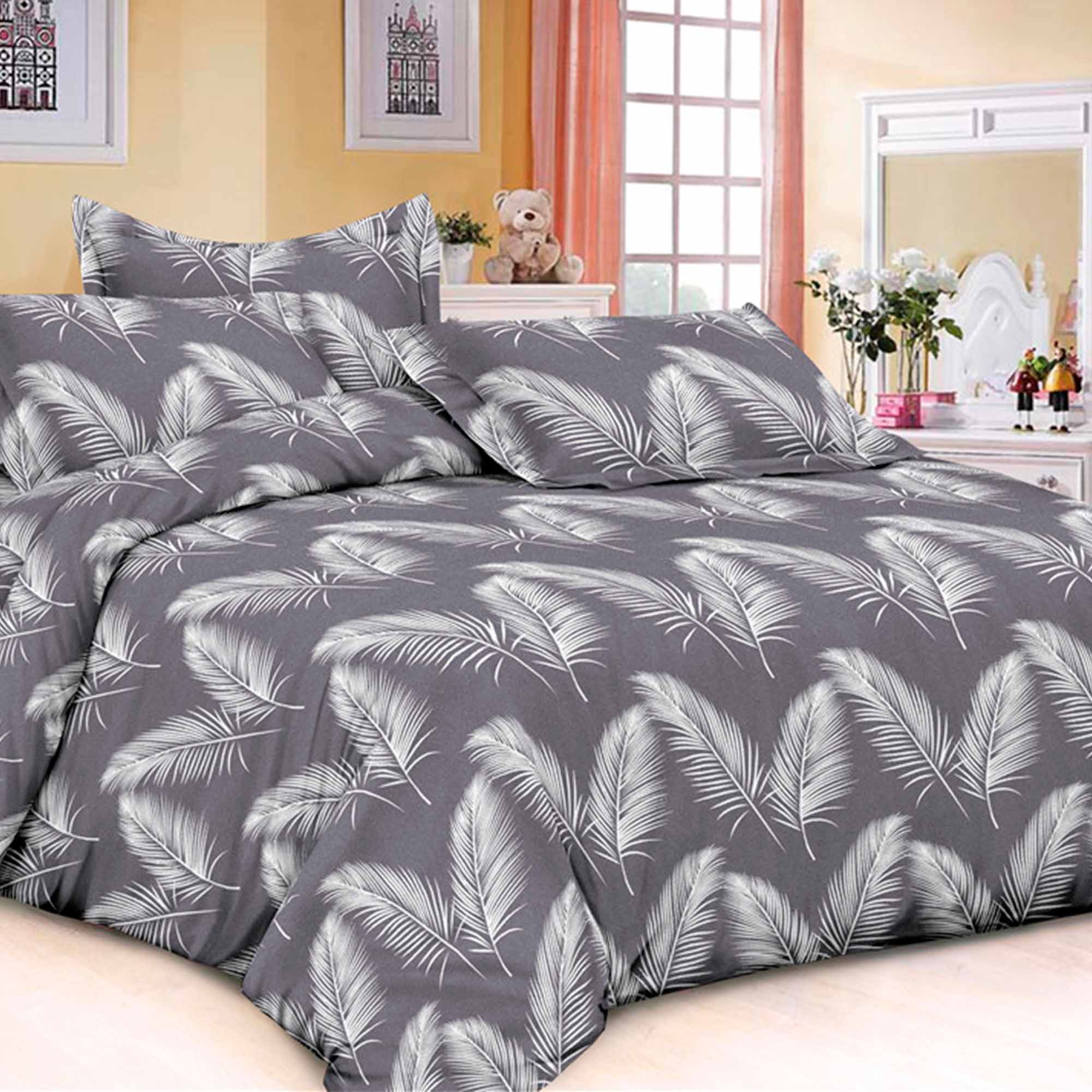 Комплект постельного белья Евро (70*70) ДомВелл МакоСатин Сновидение 9168 Нежность ночи