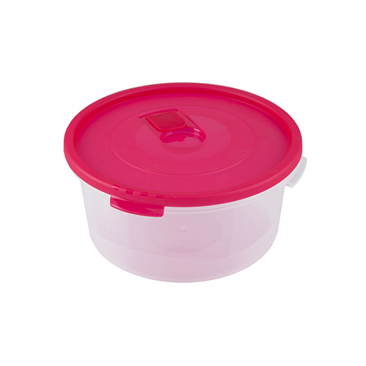 Контейнер 1,6л для продуктов "СМАЙЛ" кругл. с клапаном СВЧ