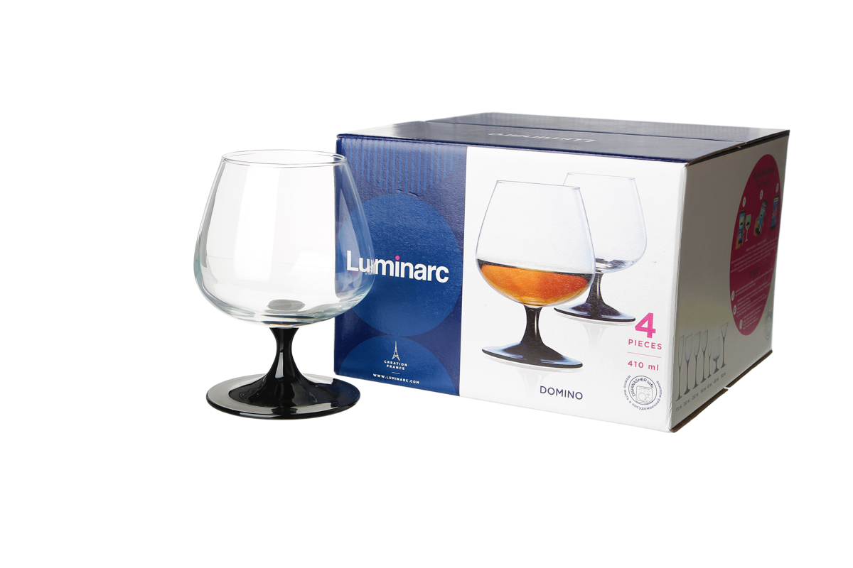 Бокал для коньяка 400мл 4шт ДОМИНО
