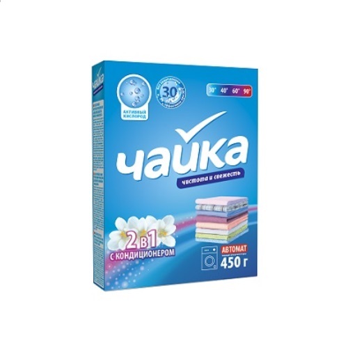 Стиральный порошок 400г ЧАЙКА Автомат 2 в 1 с кондиционером
