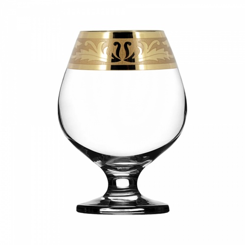 Бокал для бренди 400мл 6шт с узором "Русский узор"