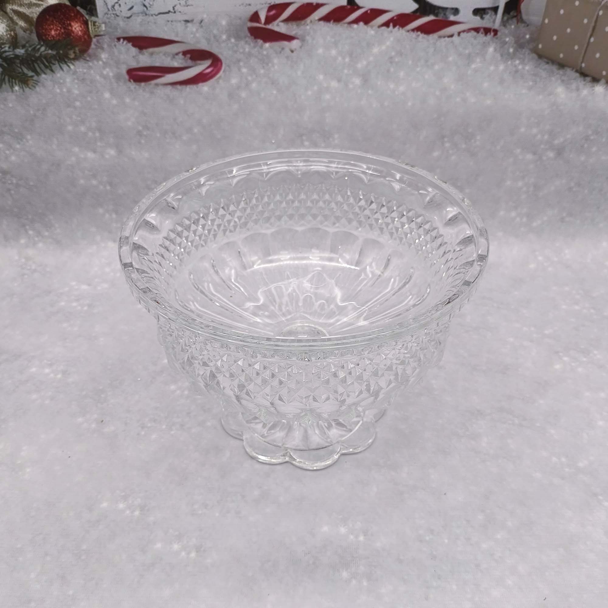 Ваза для фруктов 25х19см хрусталь на ножке РД19895