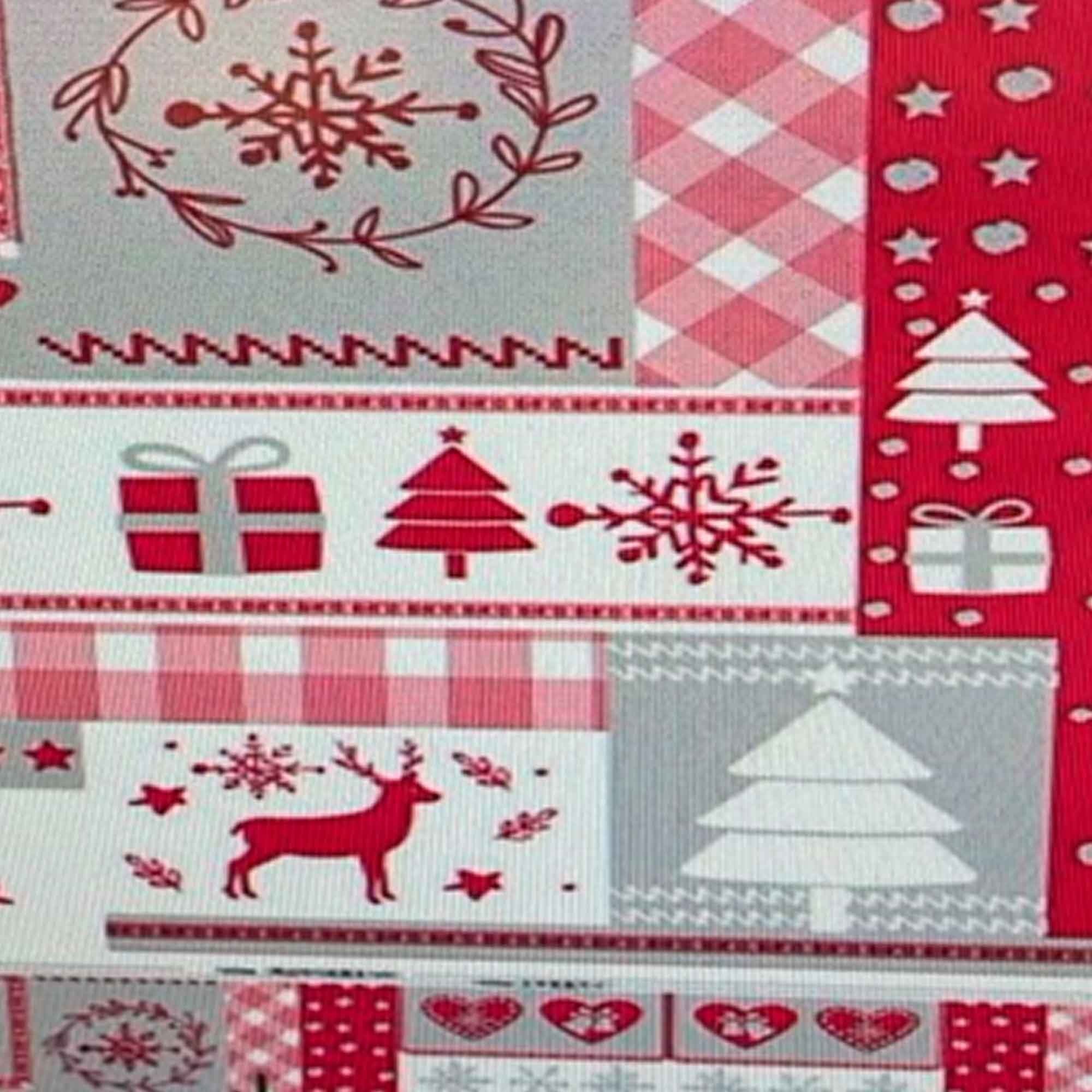 Клеенка новогодняя 1,37м х30м  (цена за 1м) РД15460