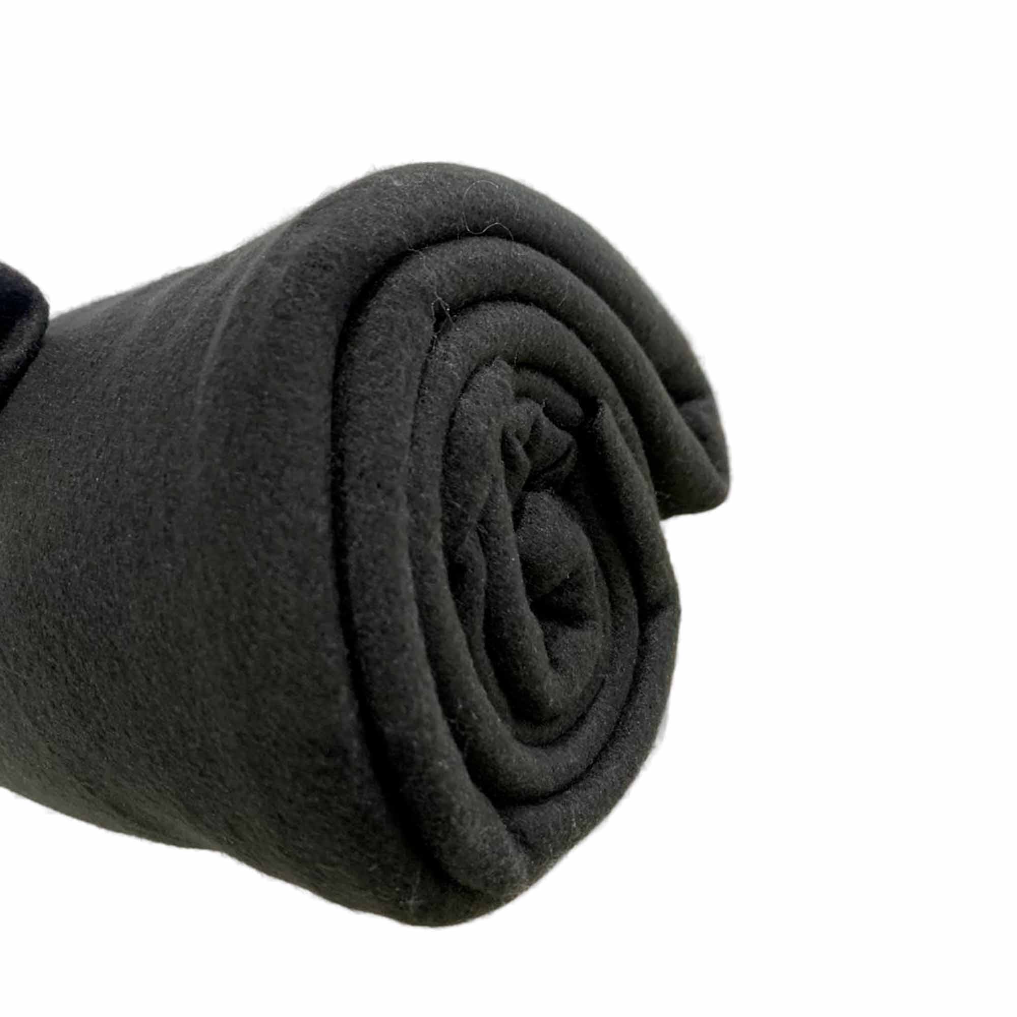 Плед 150х200 ДомВелл флис Черный