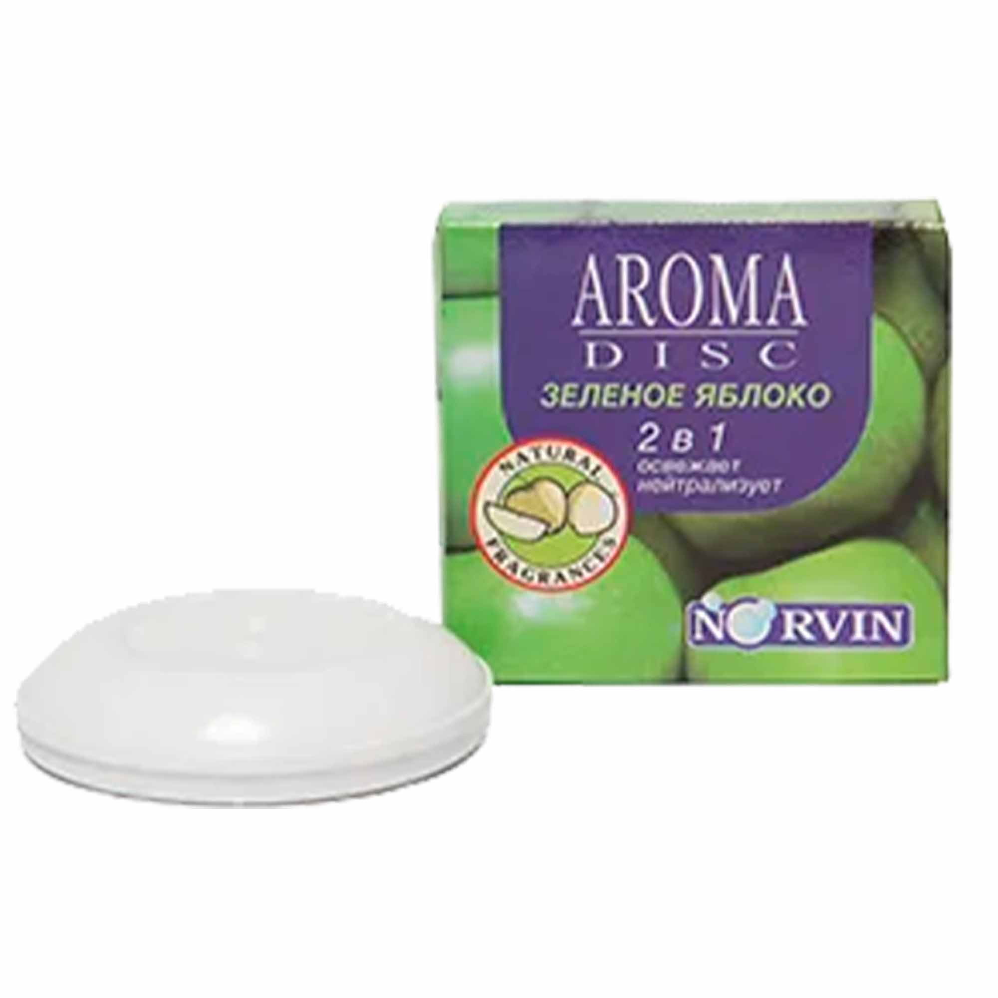 Освежитель дисковый Aroma disk "NORVIN"  NEW яблоко 