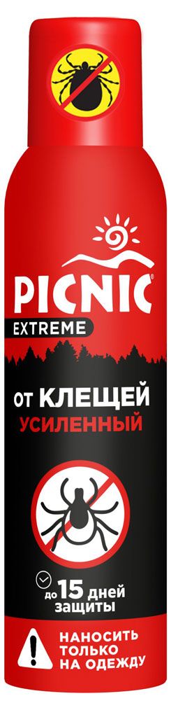 Аэрозоль от клещей, 150 мл Picnic Extreme