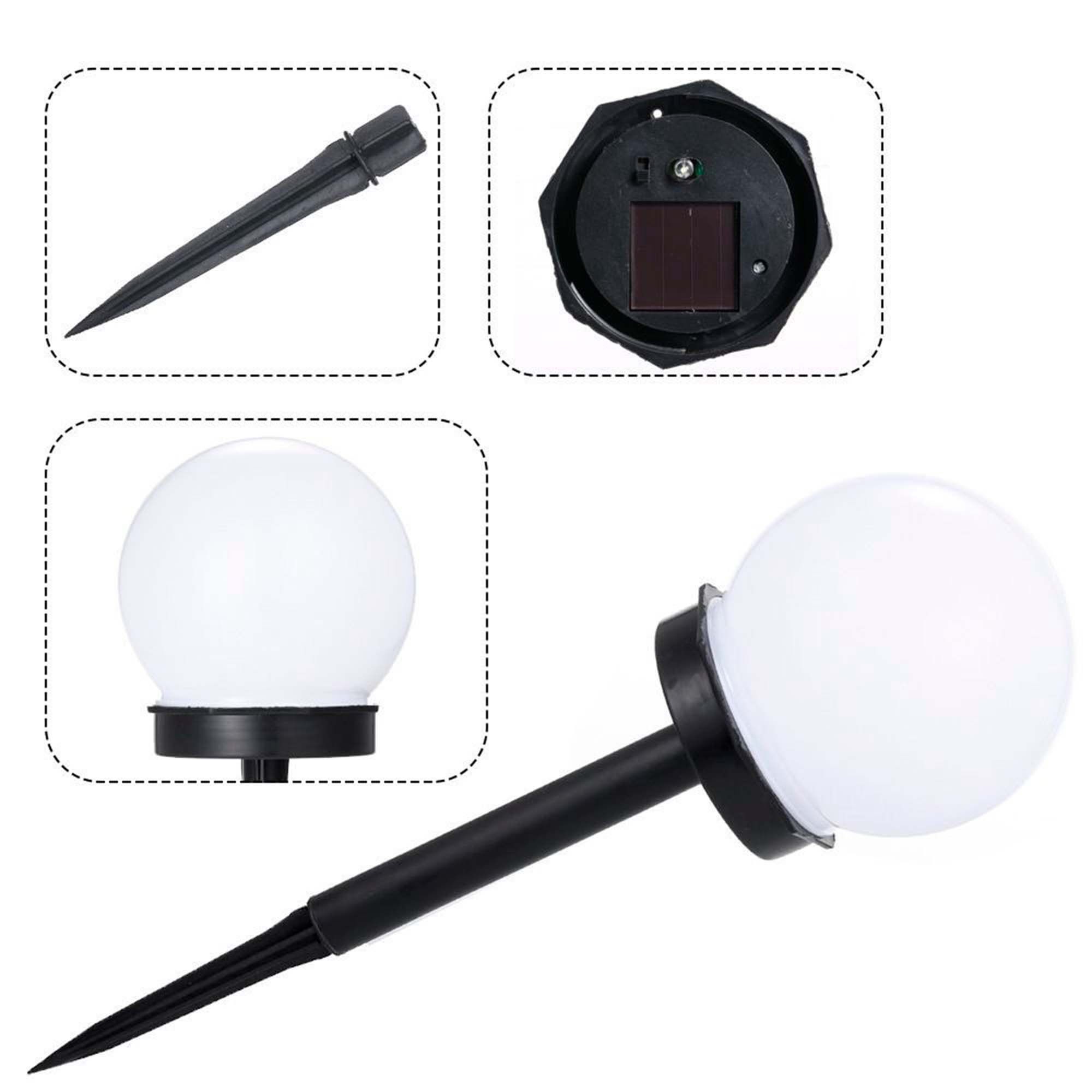 Светильник садовый на солнечной батарее 33см