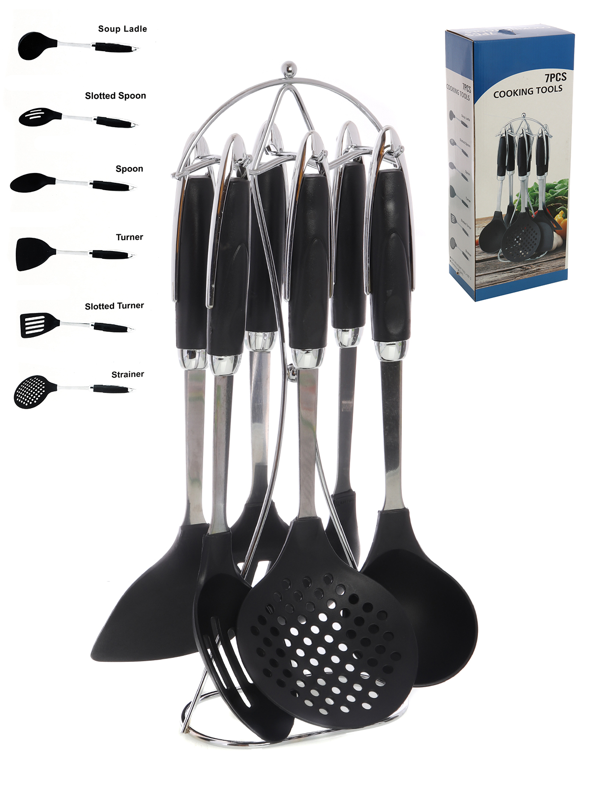 Набор кухонный 7 предметов на подставке TY-125