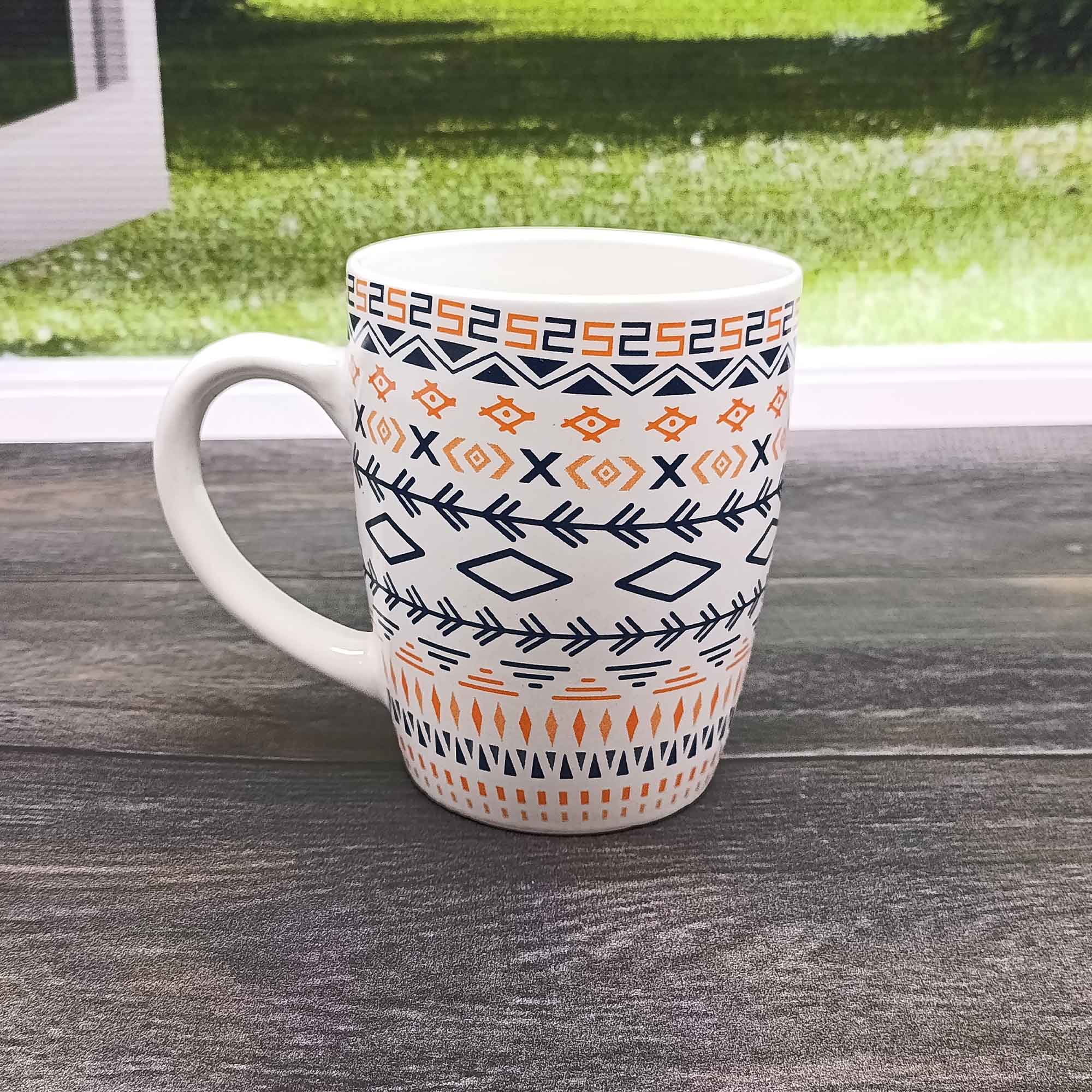 Кружка 380мл с узором РД84564