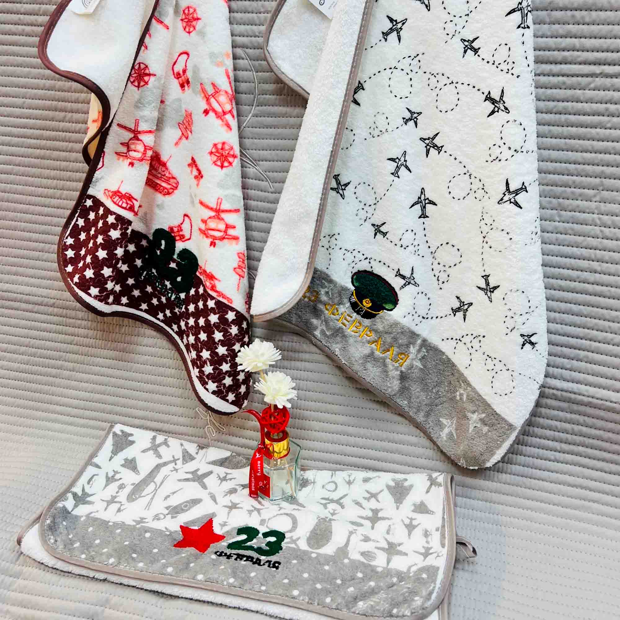 Полотенце 40х60 23 Февраля, микрофибра