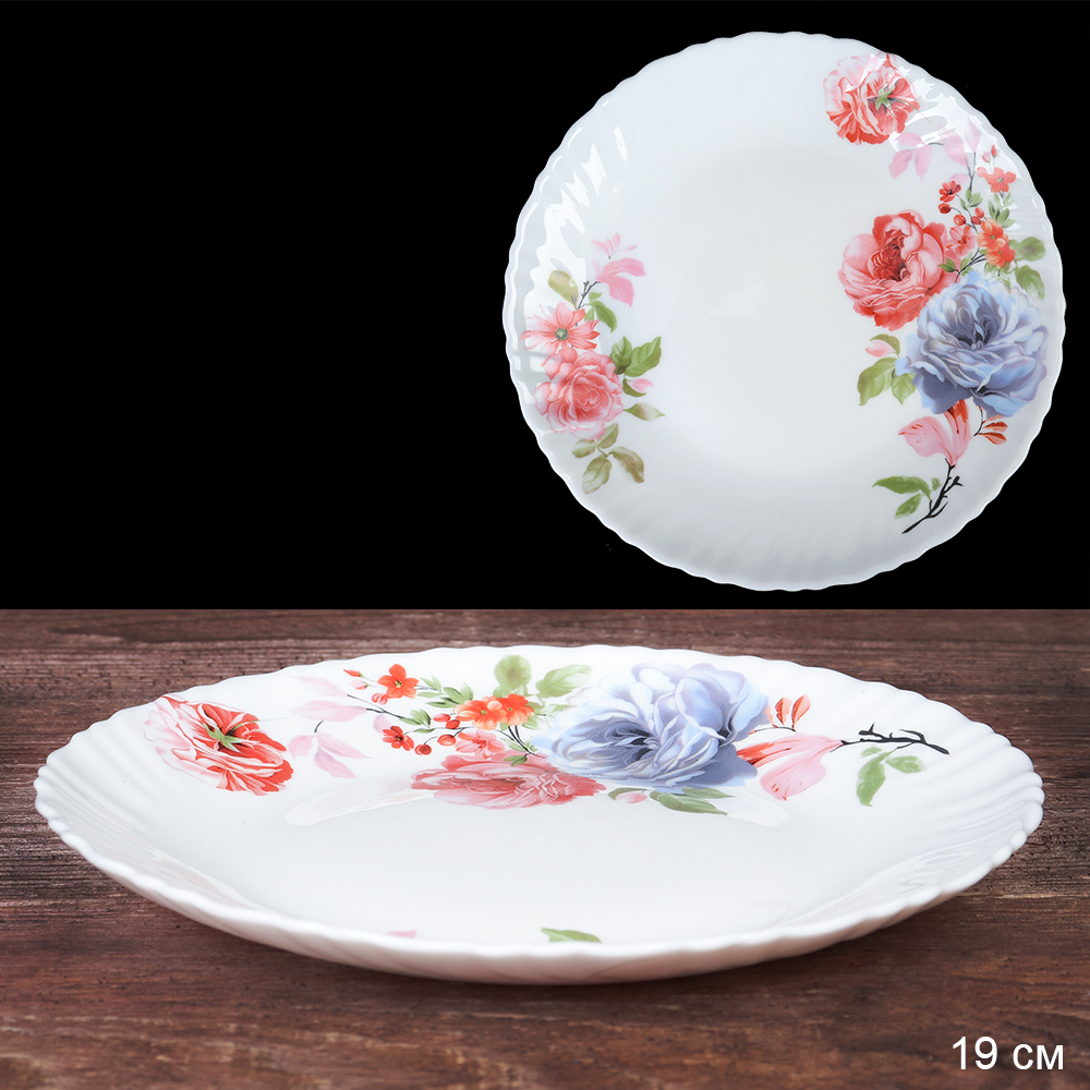 Тарелка 190мм LHP-75XN (7027) Синяя роза 