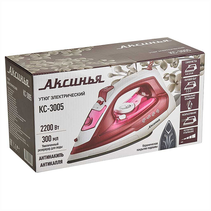 Утюг 2200Вт АКСИНЬЯ КС-3005 