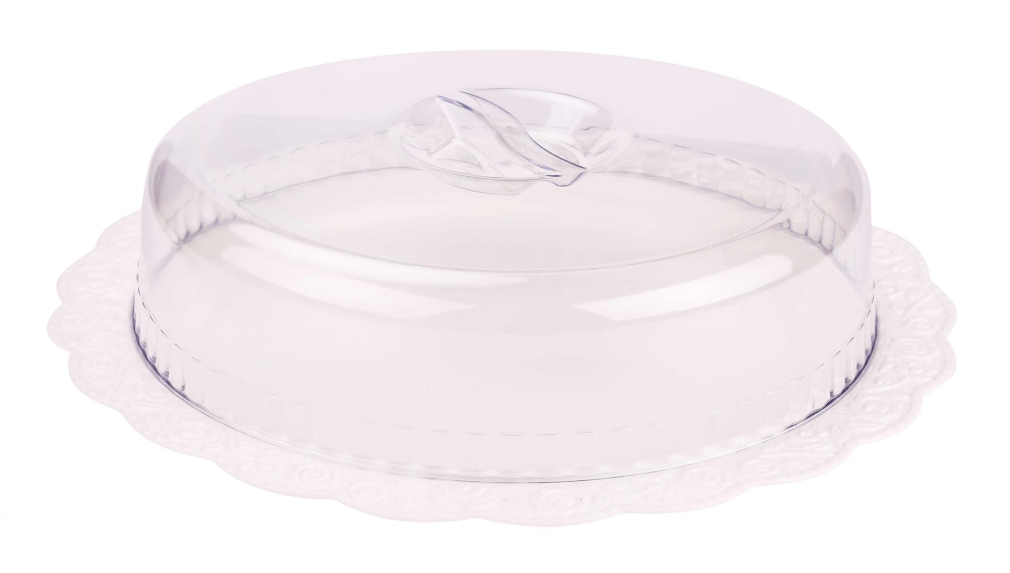 Тортница "Нежность" с крышкой 