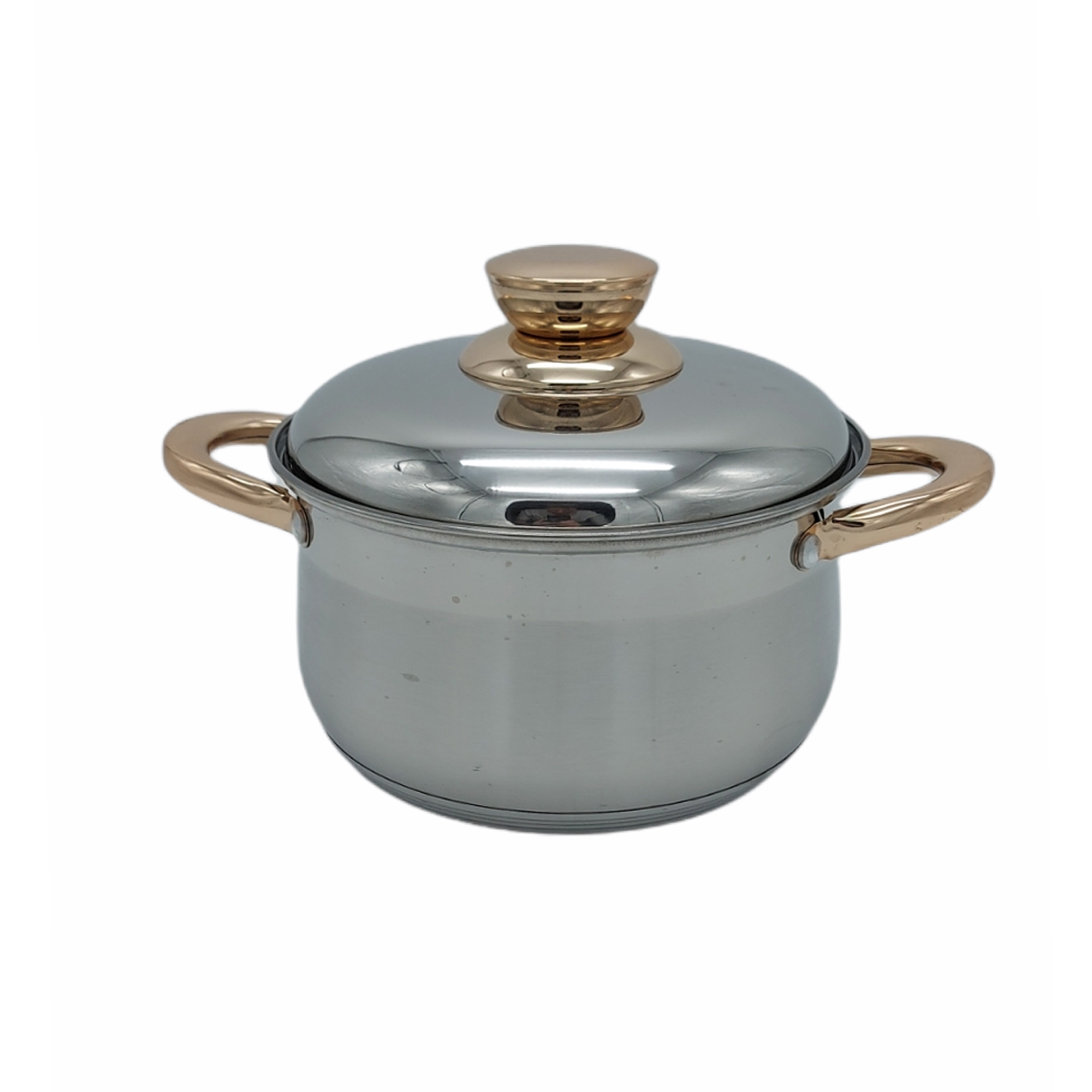 Кастрюля нержавеющая сталь 22см, с крышкой РД52643