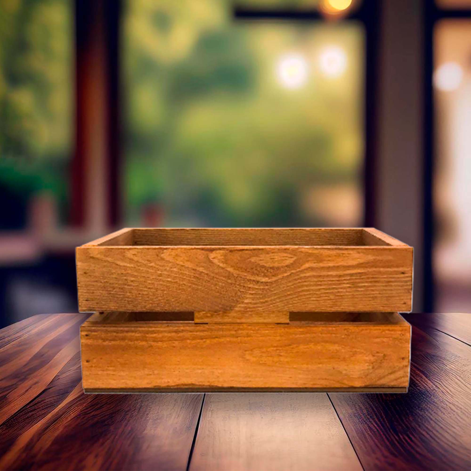 Ящик декоративный окрашенный 20х12х9см ДомВуд Мокко Сосна С54/Д54