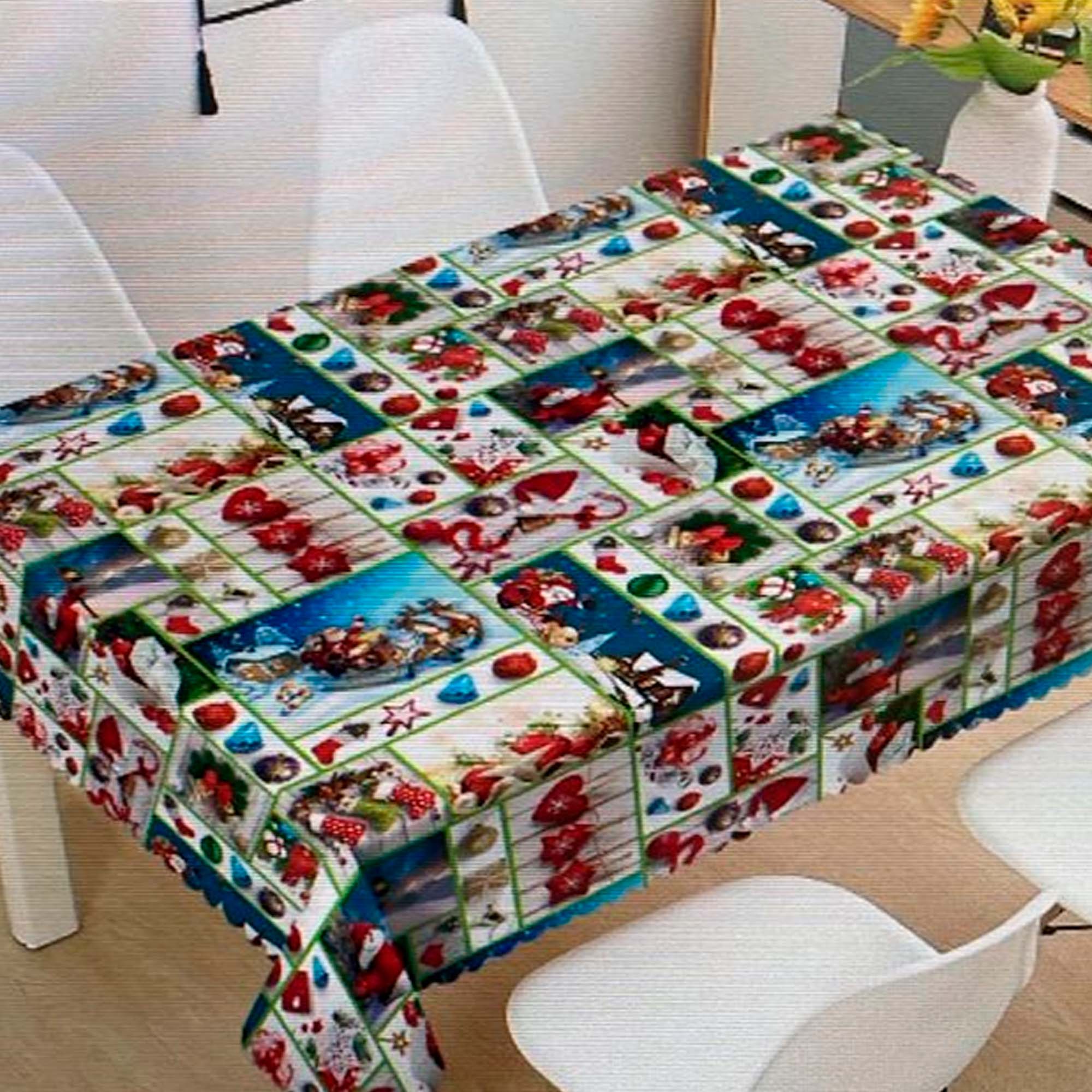 Клеенка новогодняя 1,37м х20м  (цена за 1м) РД15521