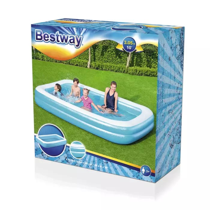 Бассейн детский надувной 305х183х46см, 850л, от 3 лет Bestway
