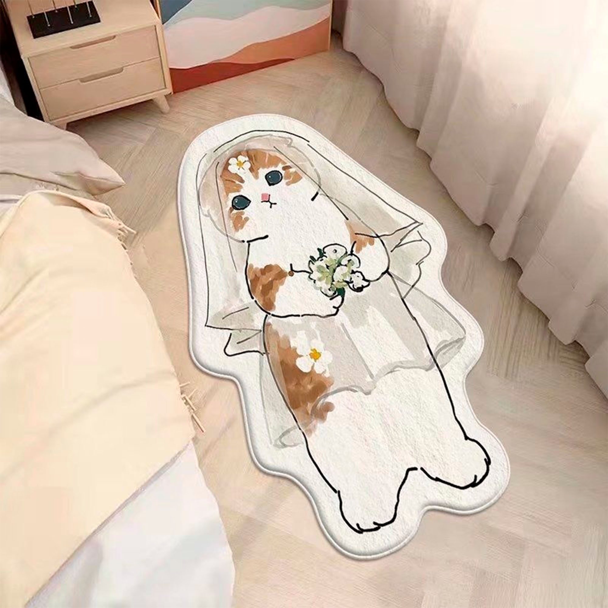 Коврик 120х50см коты