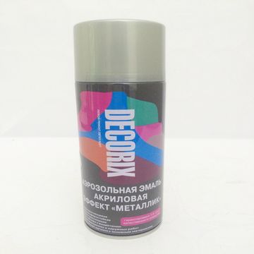 Эмаль аэроз. 520мл "металлик" серебро DECORIX (М303 SILVER)