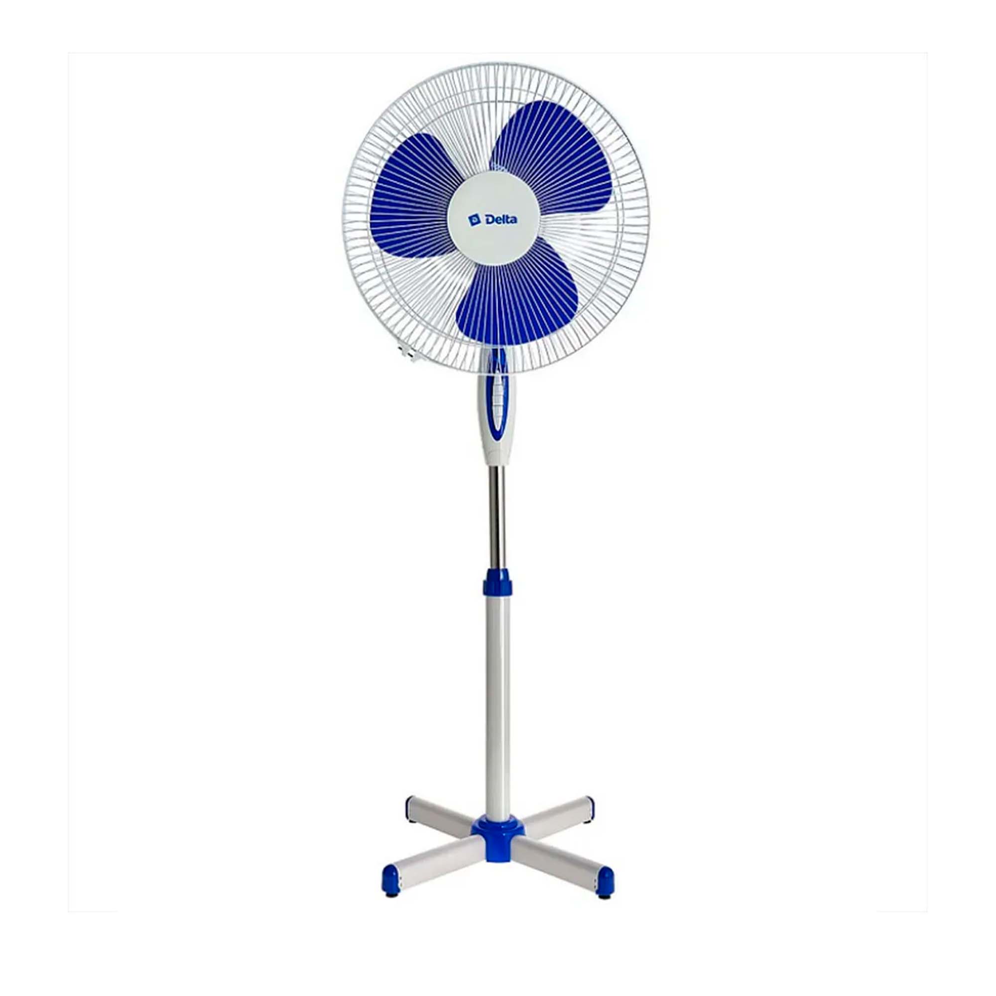 Вентилятор напольный DELTA DL-005N, белый с серым