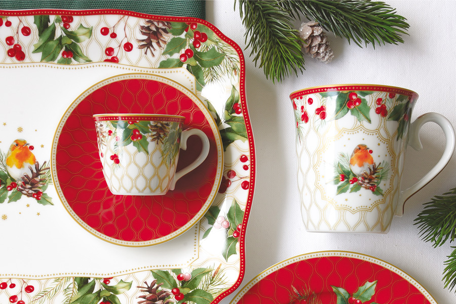 Кружка 0,275л "Рождественские ягоды" в подарочной упаковке.