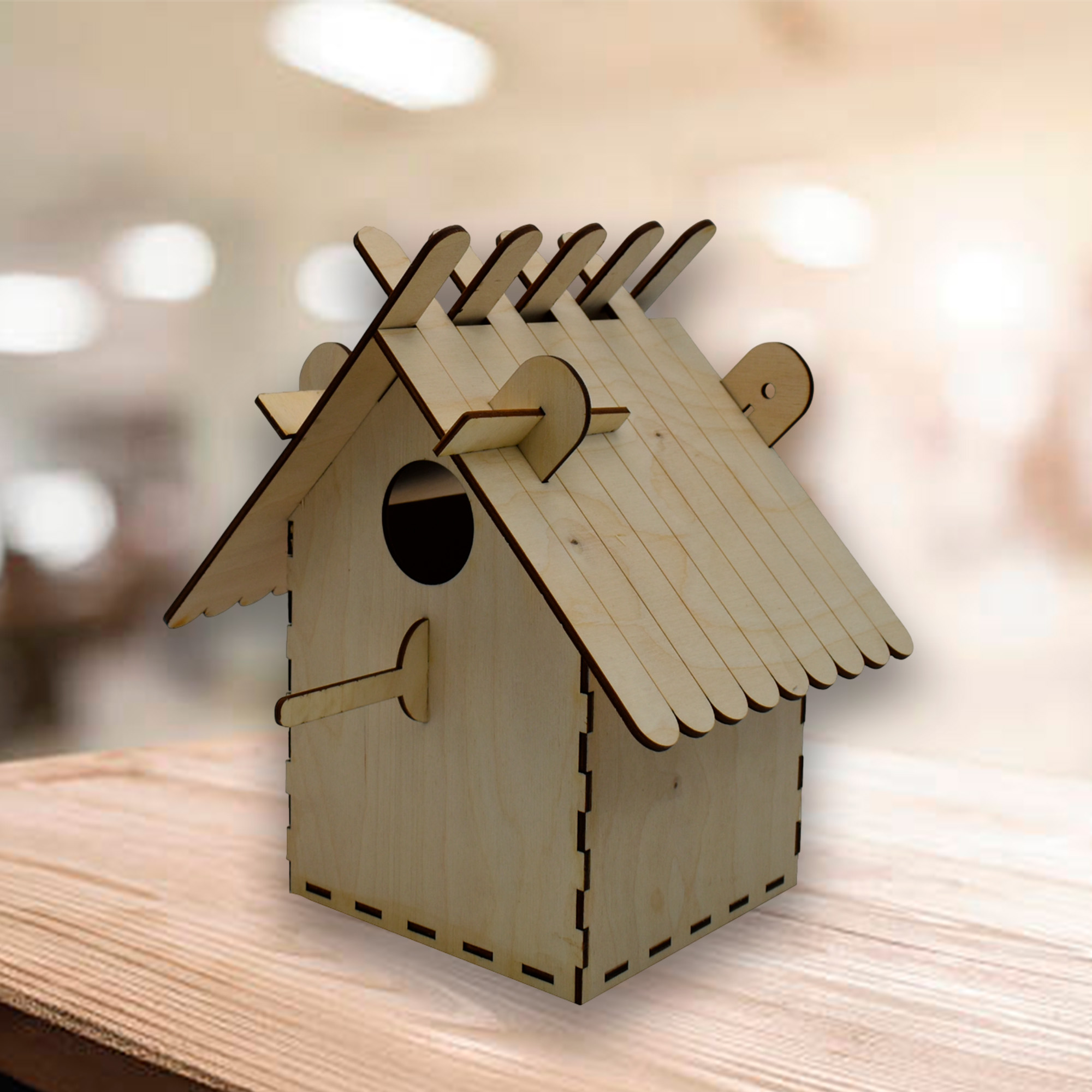 Скворечник 18х23х25см ДомВуд Экошпон Ф166/Д166