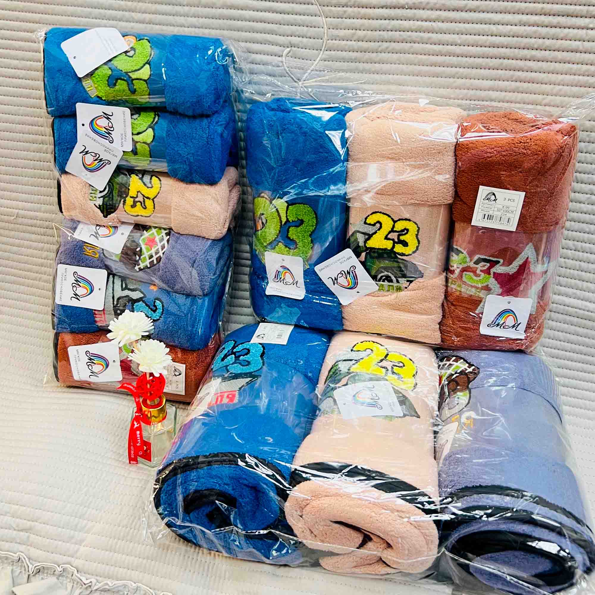 Полотенце 140х70 23 Февраля, микрофибра