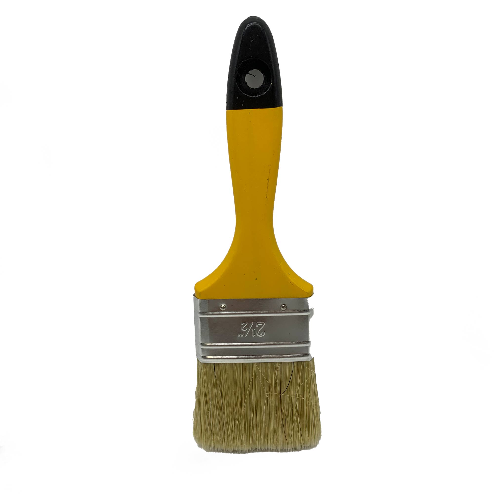 Кисть плоская 63мм 2,5"натуральная щетина лакированная ручка РД71441