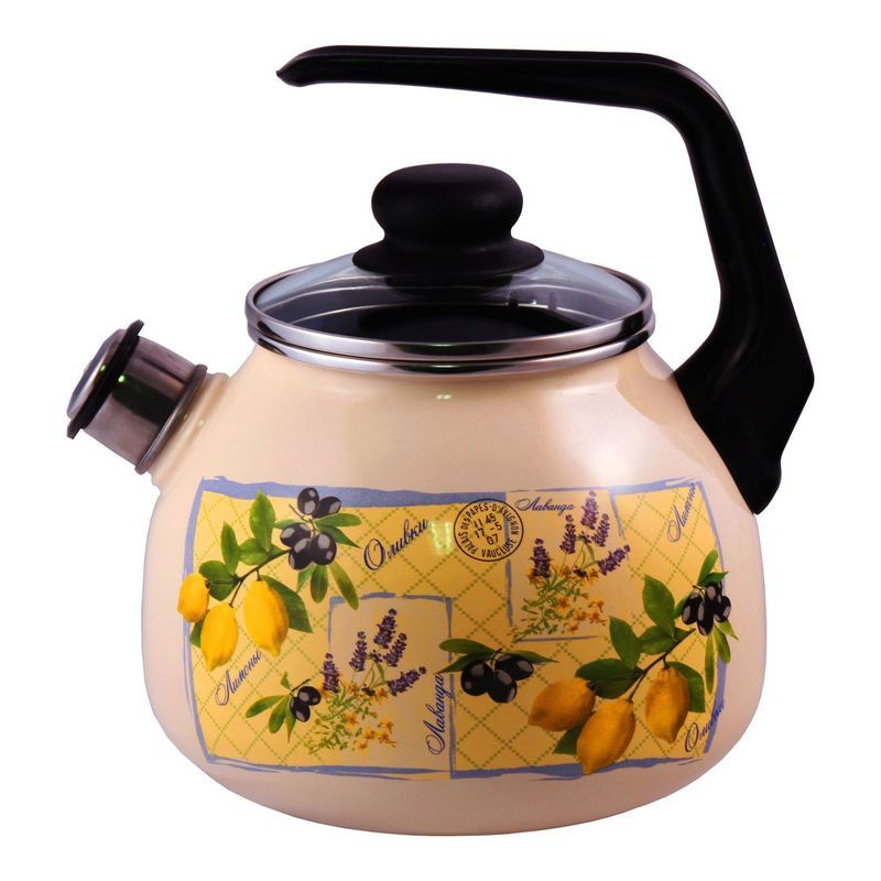 Чайник 3,0л эмалированный со свистком CITRON ТМ Appetite